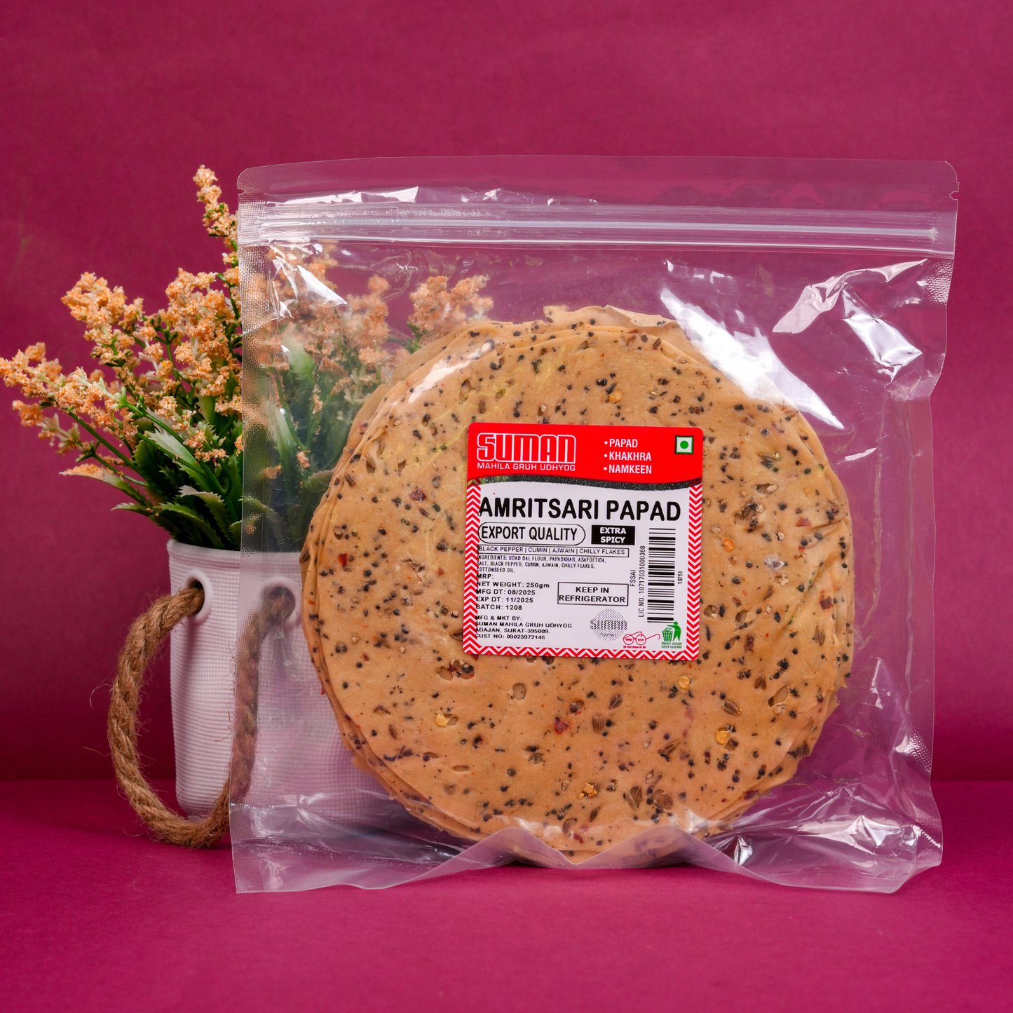 Spice & Sweet Harmony – 6-Papad Celebration Pack