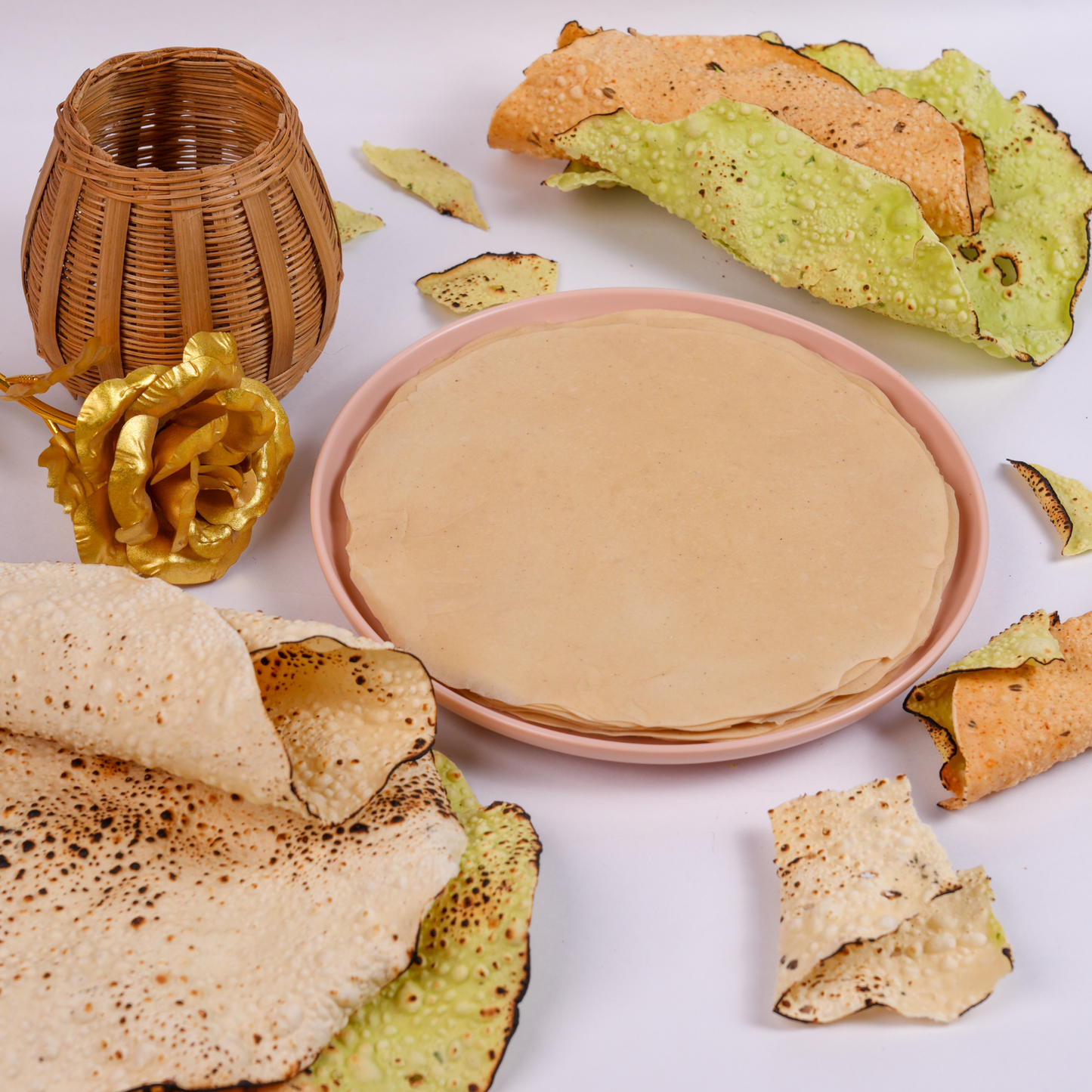Handmade White Chilli Papad