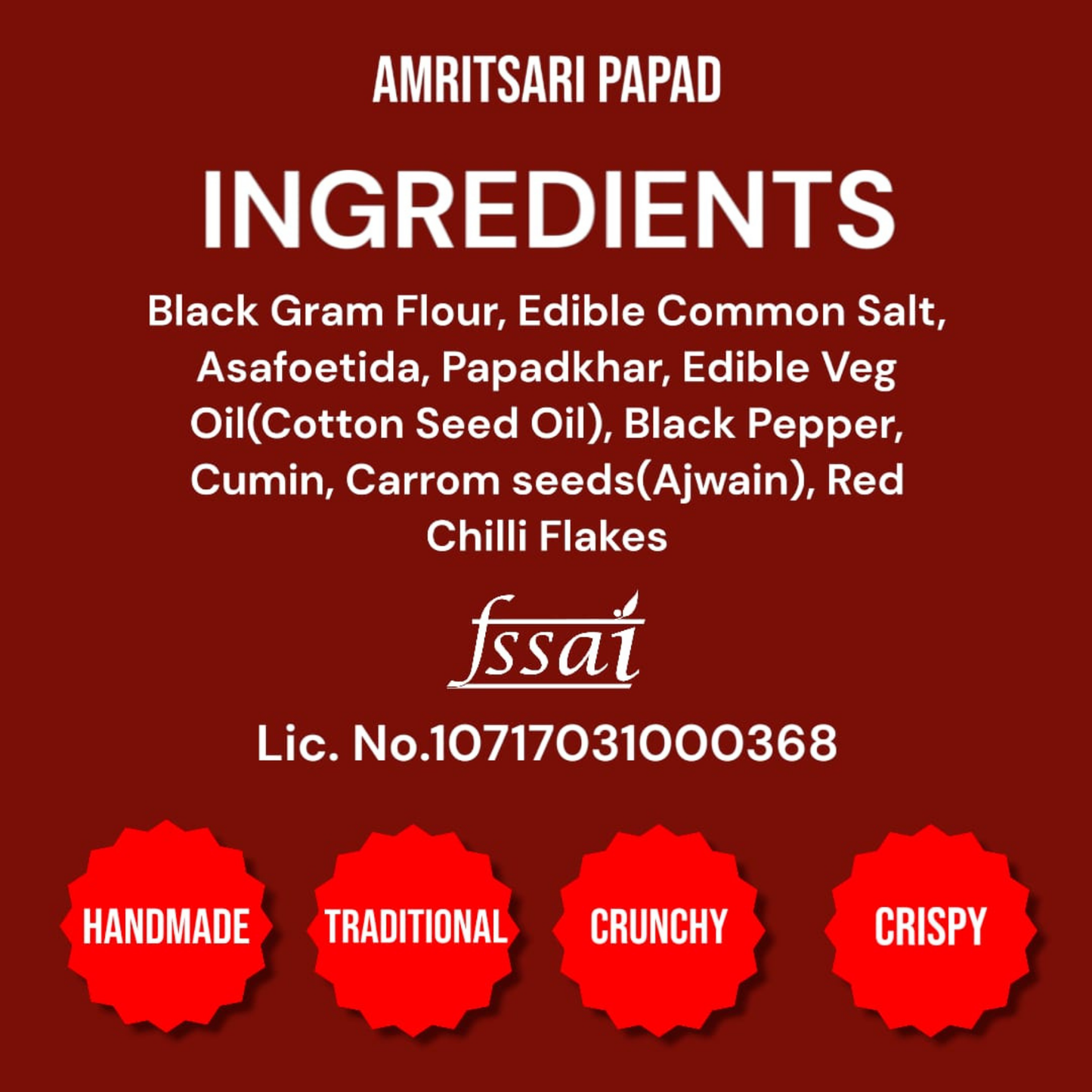 Handmade Amritsari Papad