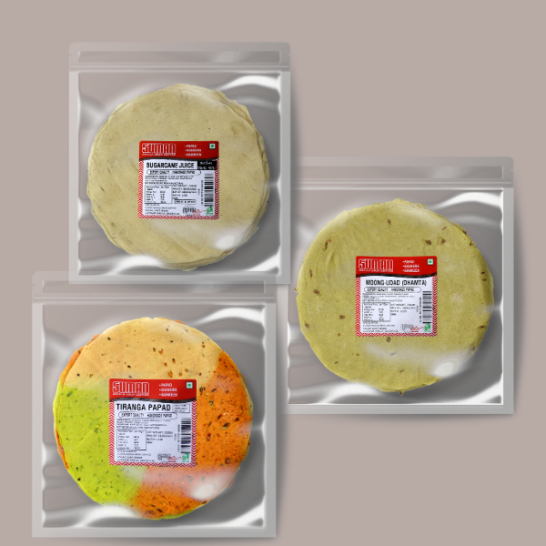 Flavour Fusion Papad Pack – Dhamta | Sweet & Spicy | 3 in 1