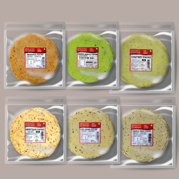 Deluxe Papad Variety Pack – 6 Authentic Flavours