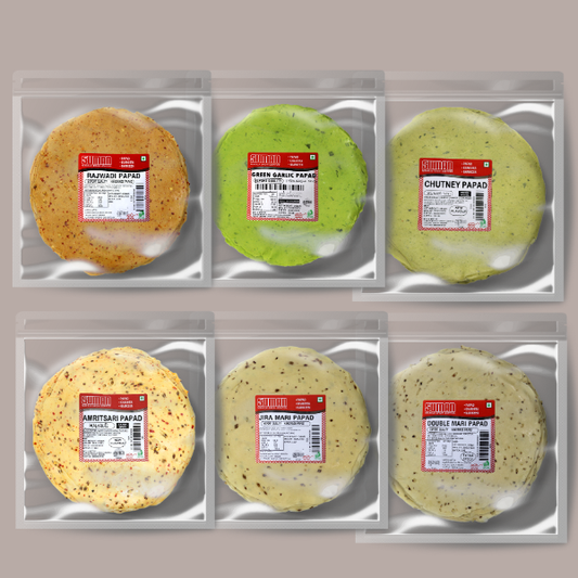 Deluxe Papad Variety Pack – 6 Authentic Flavours
