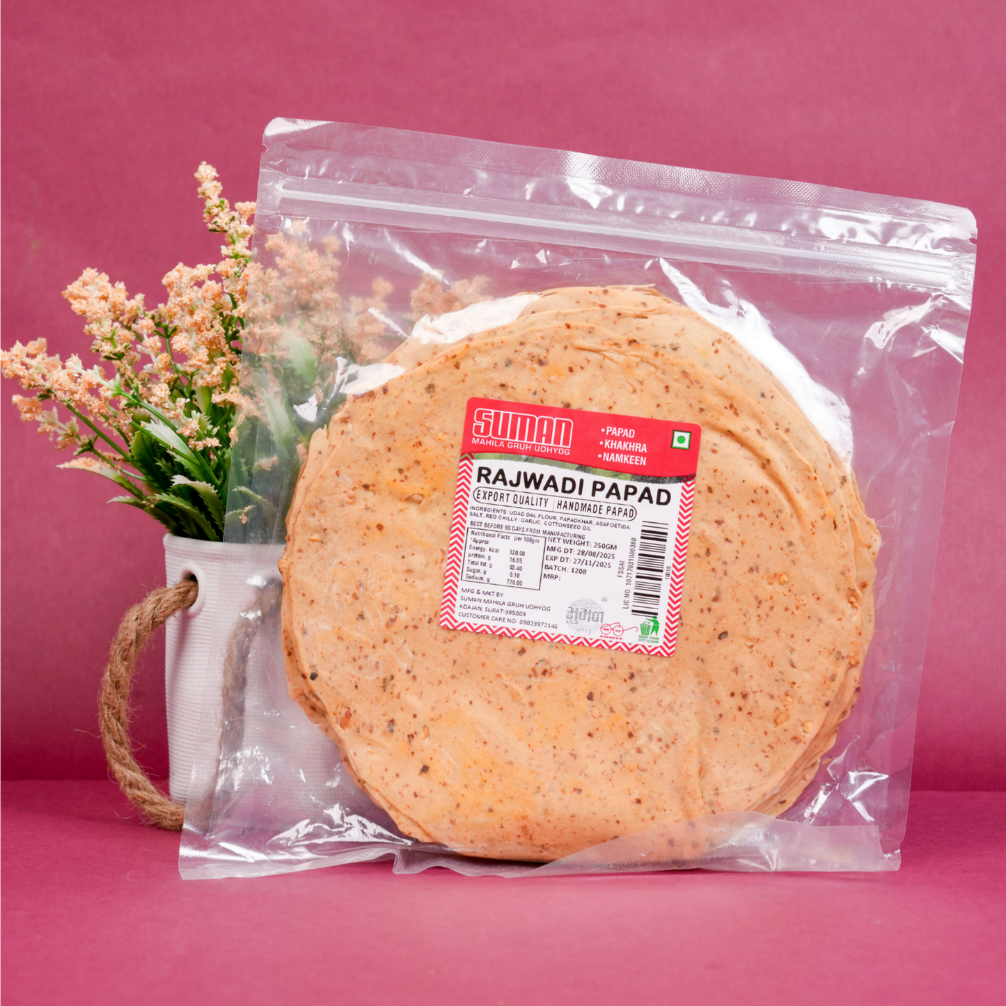 Papad Fusion Trio - Red Chilli | Rajwadi | 3 in 1