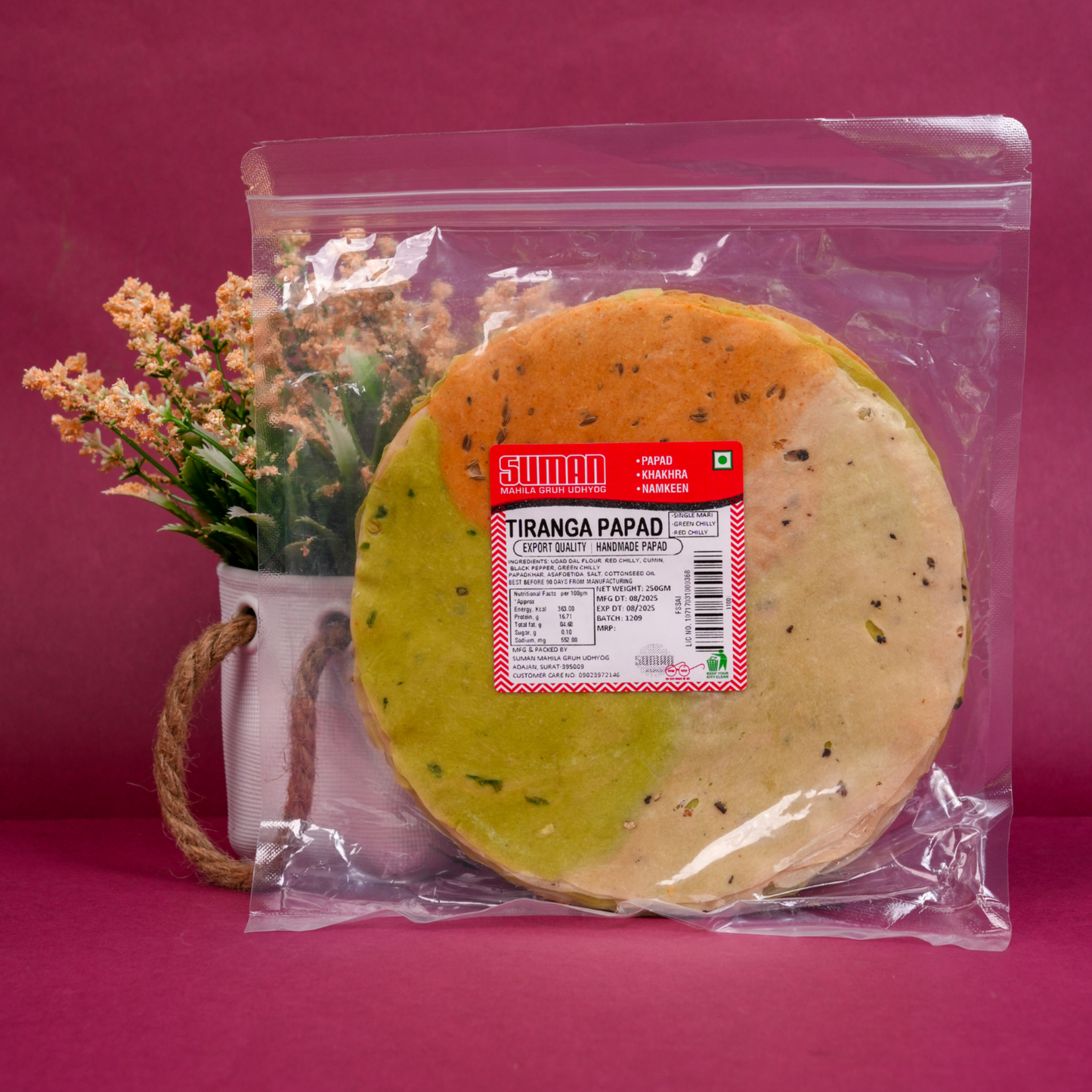 Papad Fusion Trio - Red Chilli | Rajwadi | 3 in 1