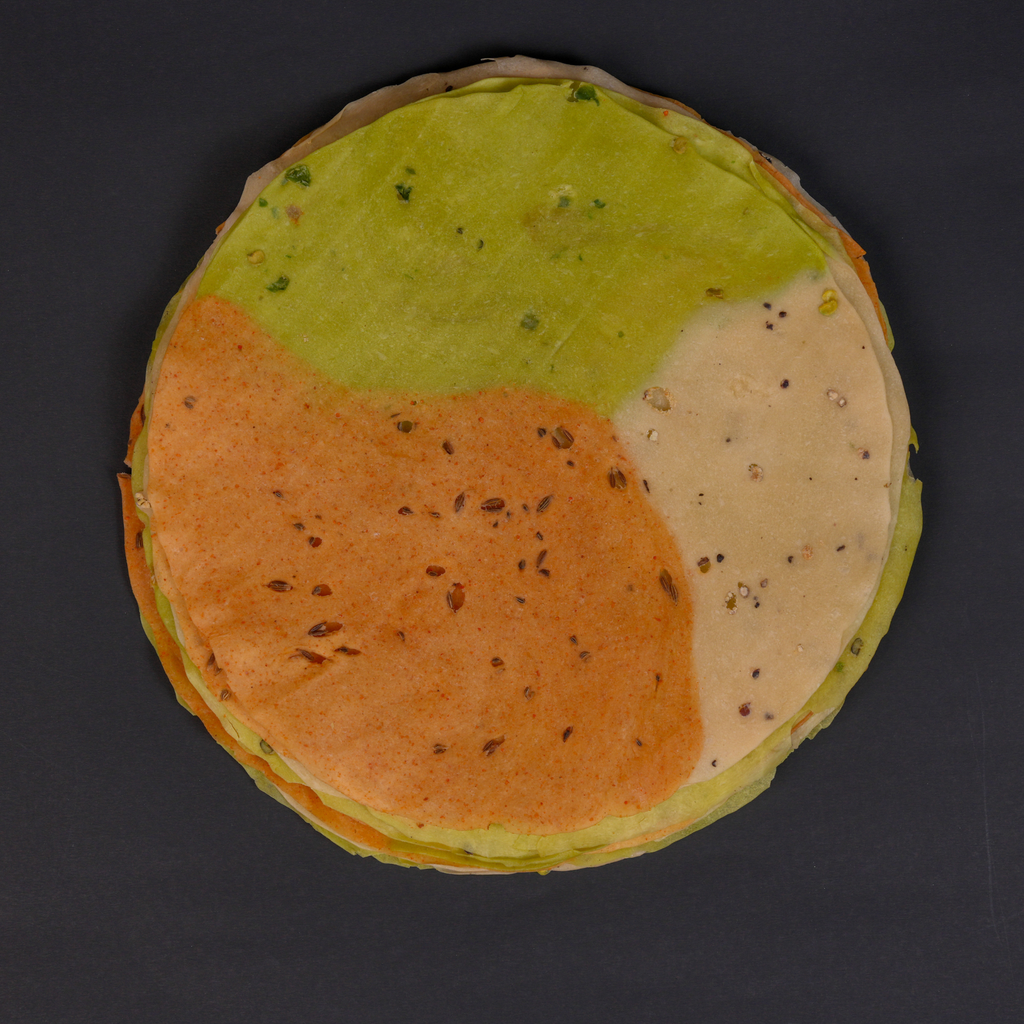Handmade Tiranga/ 3 in 1 Papad