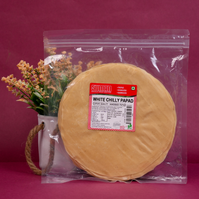 Handmade White Chilli Papad