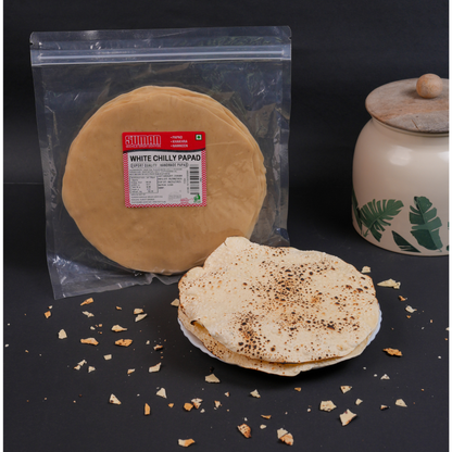 Handmade White Chilli Papad