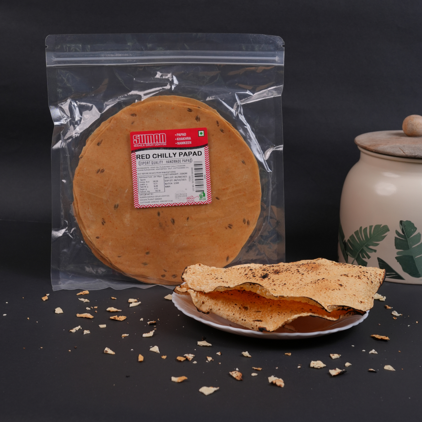 Handmade Red Chilli Papad