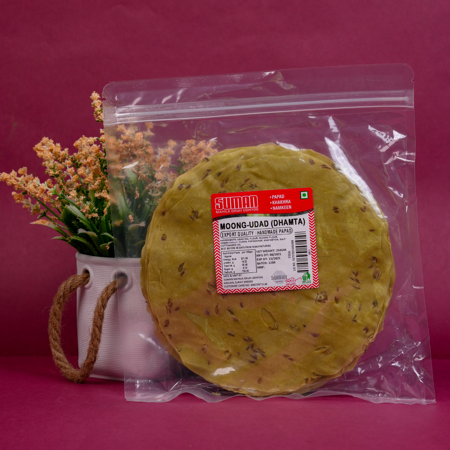 Spice & Sweet Harmony – 6-Papad Celebration Pack
