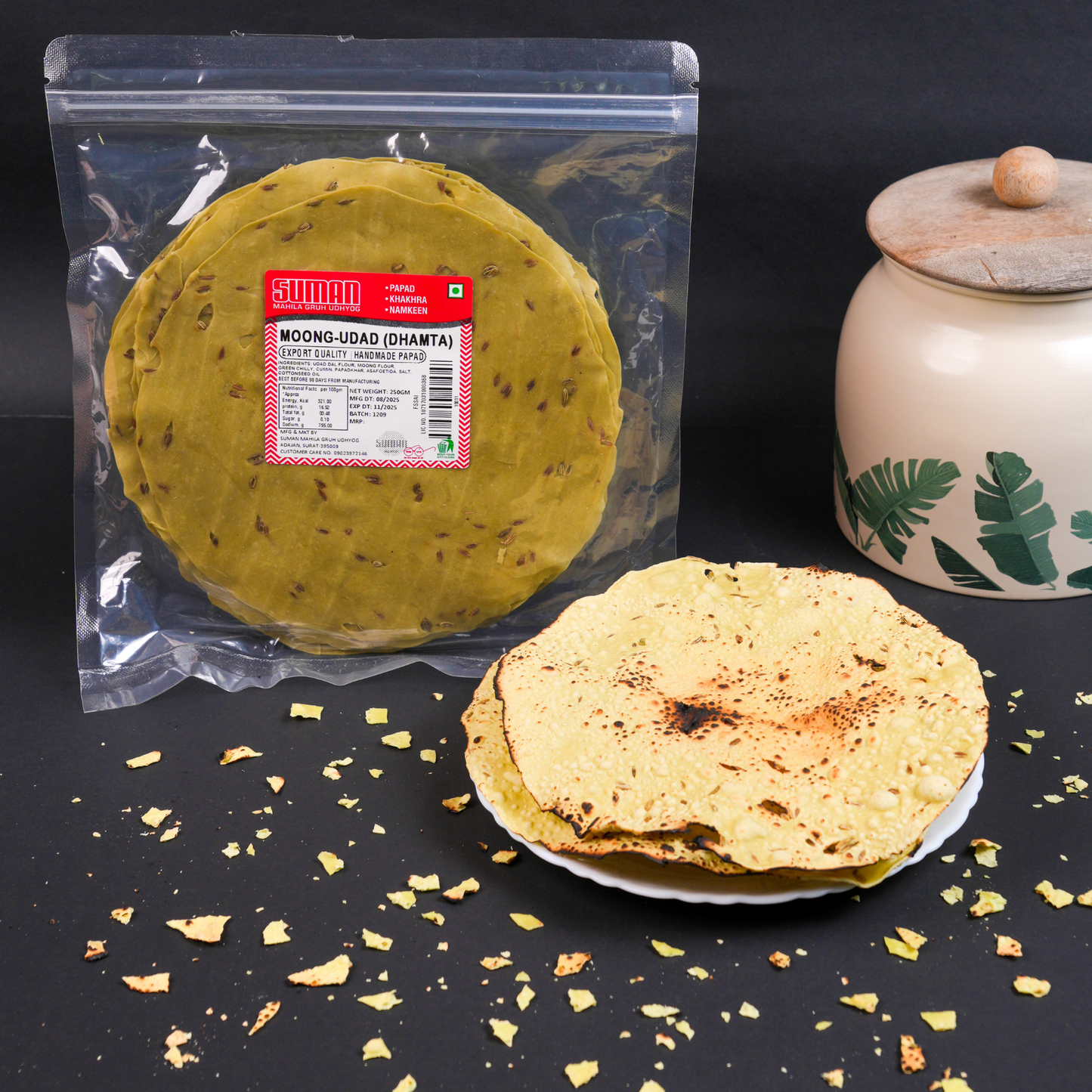 Handmade Moong udad/Dhamta Papad