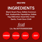 Handmade Garlic Papad