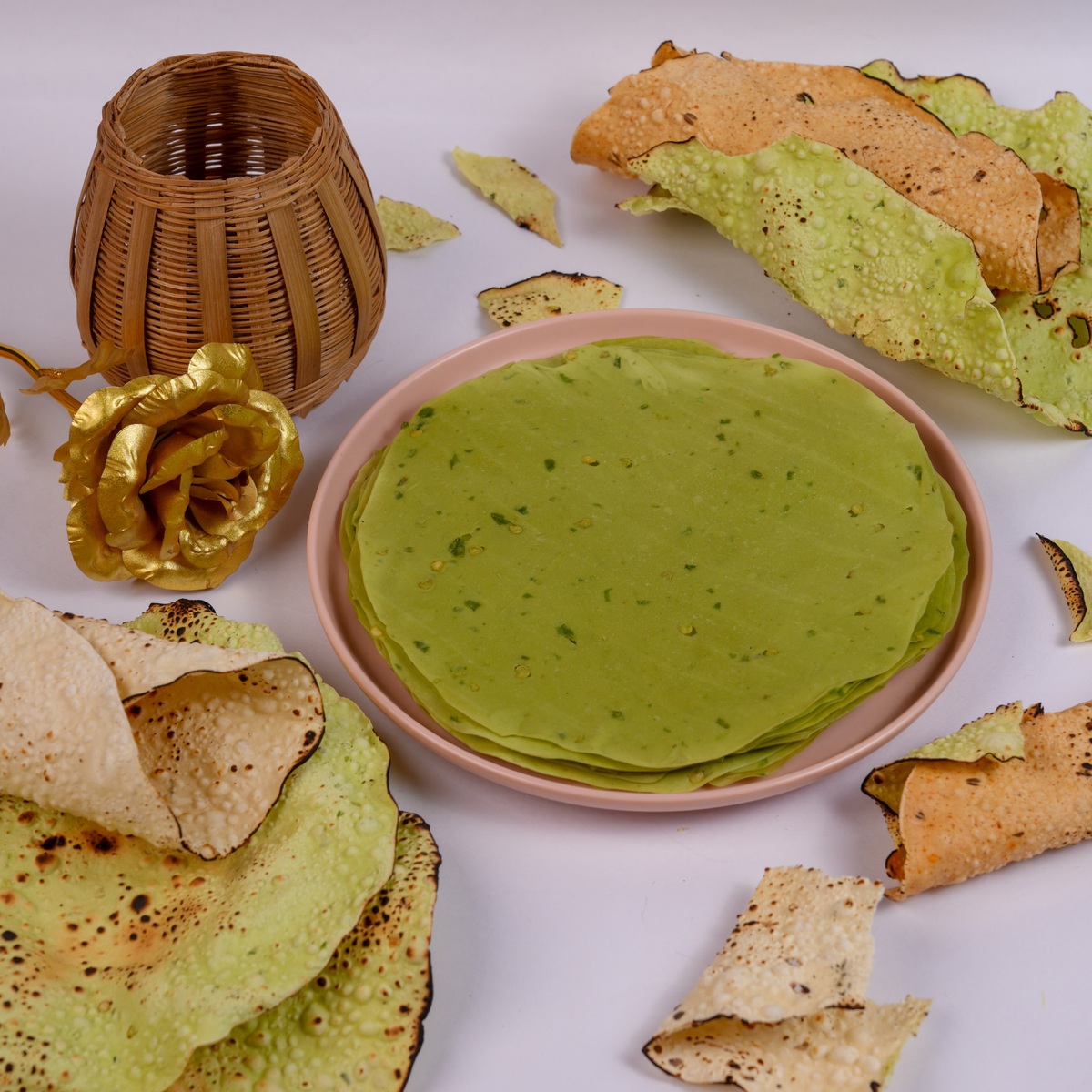 Handmade Green Chilli Papad