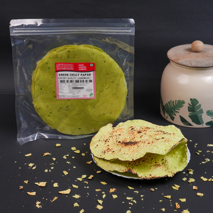 Handmade Green Chilli Papad