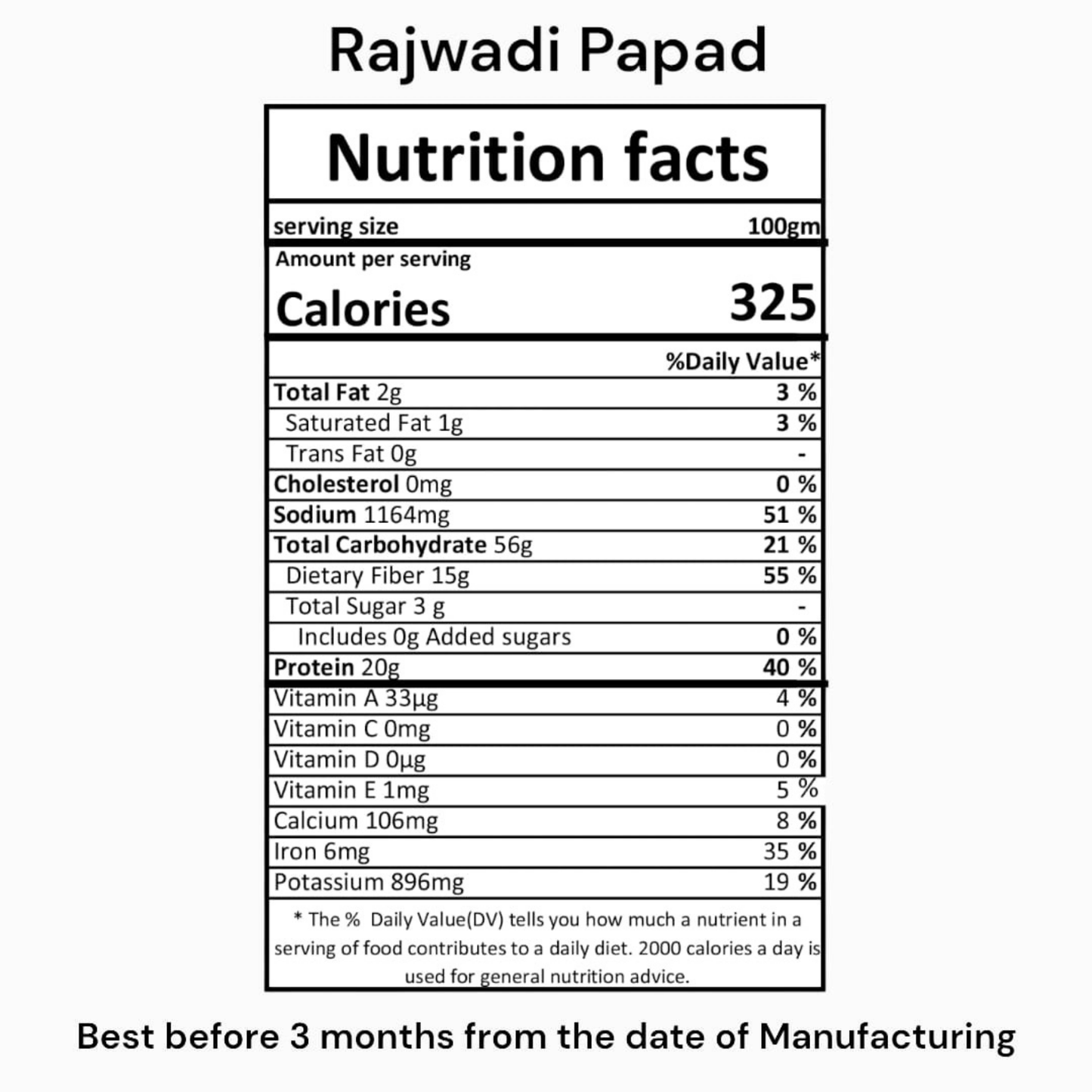 Handmade Rajwadi Papad
