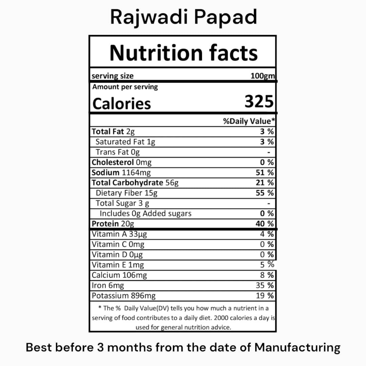 Handmade Rajwadi Papad