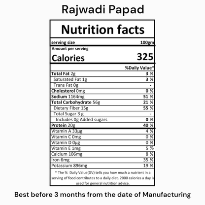 Handmade Rajwadi Papad