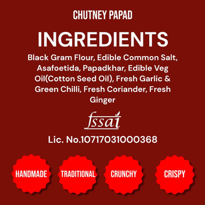 Handmade Chutney Papad