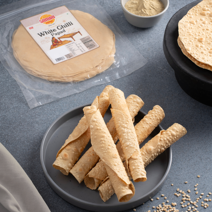 Handmade White Chilli Papad