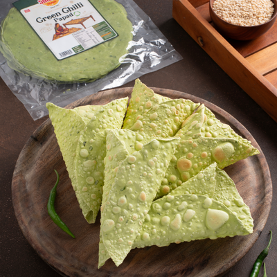 Handmade Green Chilli Papad