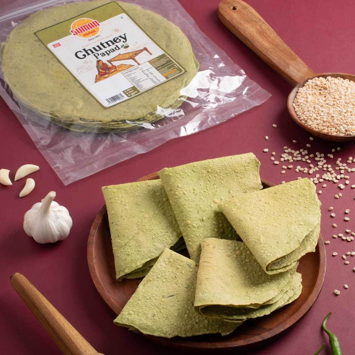 Handmade Chutney Papad
