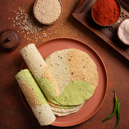 Handmade Tiranga/ 3 in 1 Papad